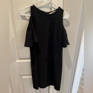 Black open-shoulder Loft Dress